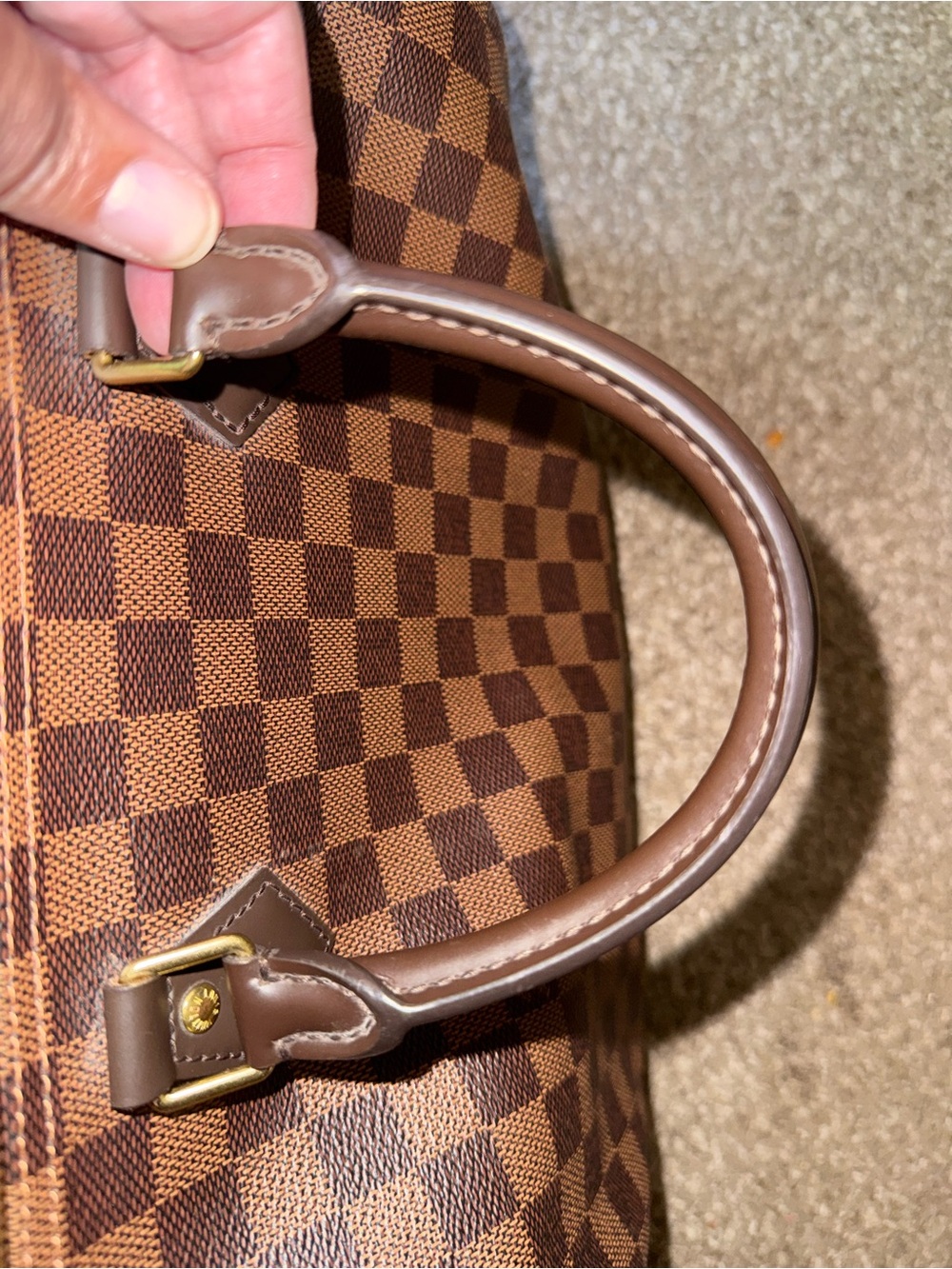 Louis Vuitton Speedy 35 Damier
Ebene Brown Monogram Handbag with Wallet. - Picture 9 of 16